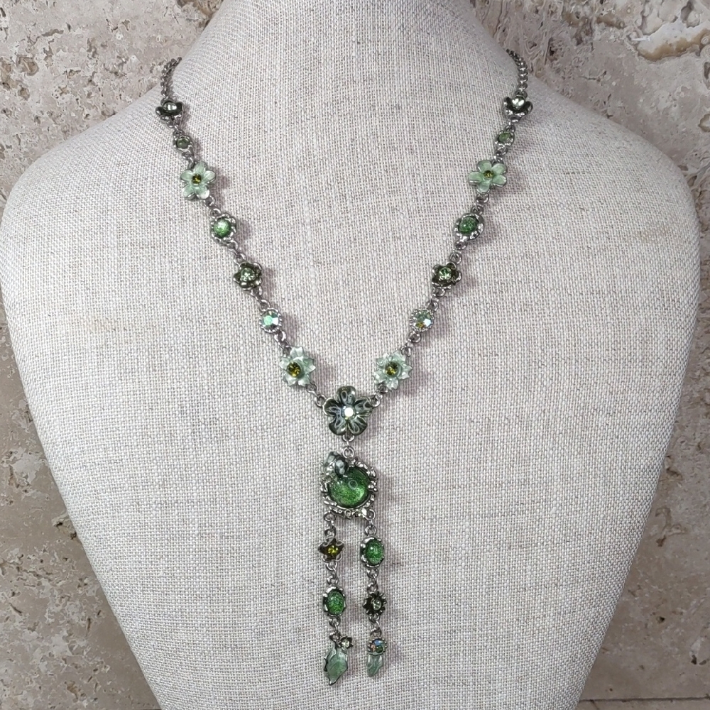 Floral/Ladybug Necklace